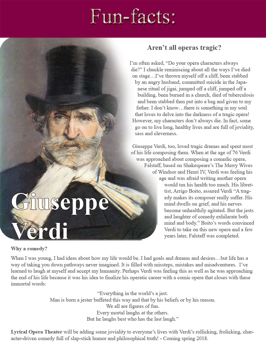 Fun Facts - Verdi's Falstaff
